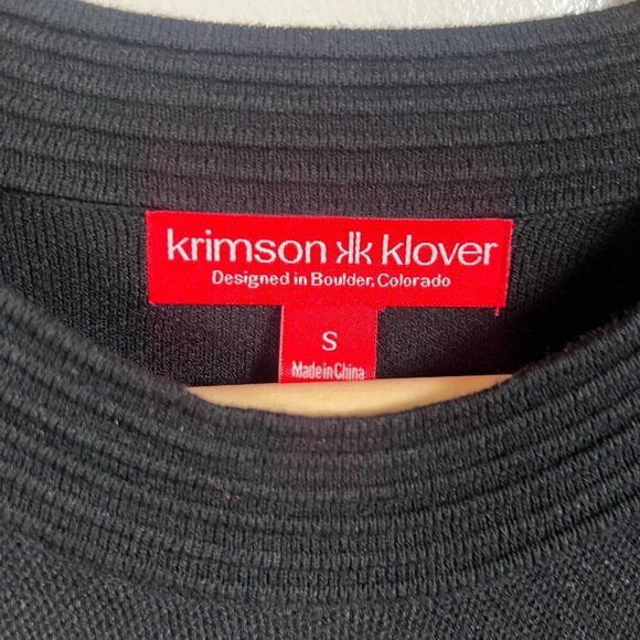 Krimson Klover Soothe Sweater Dress Size Small Black Comfy Travel Athleisure - Picture 3 of 11